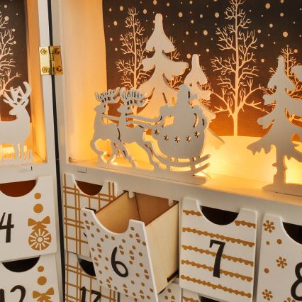 Calendrier de l'avent LED/2xAAA