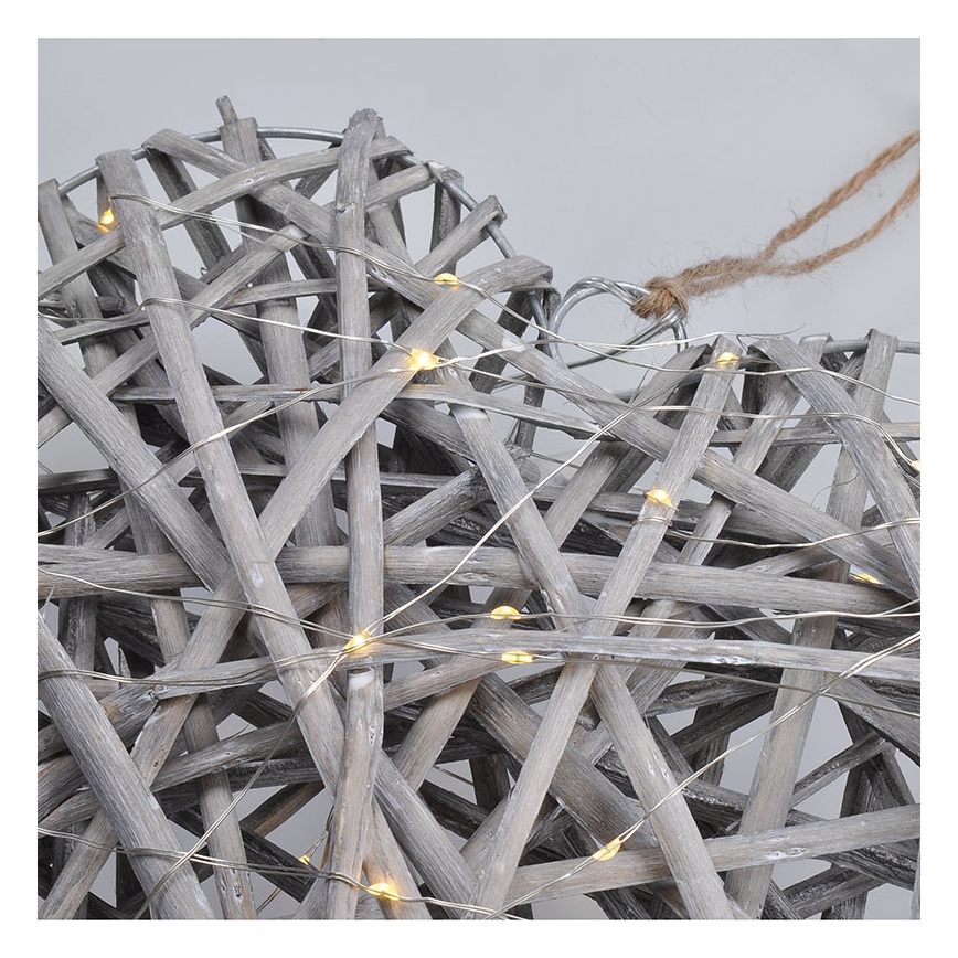 Decorazione natalizia LED LED/2xrattan AA