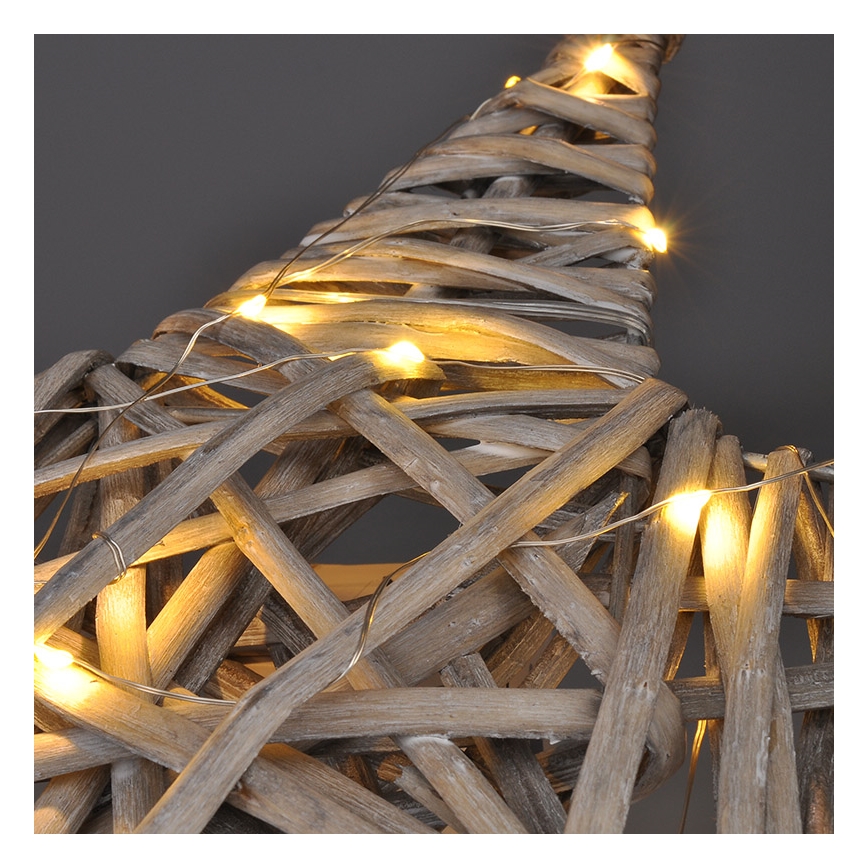 Decorazione natalizia LED LED/2xrattan AA