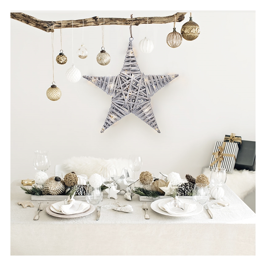 Decorazione natalizia LED LED/2xrattan AA