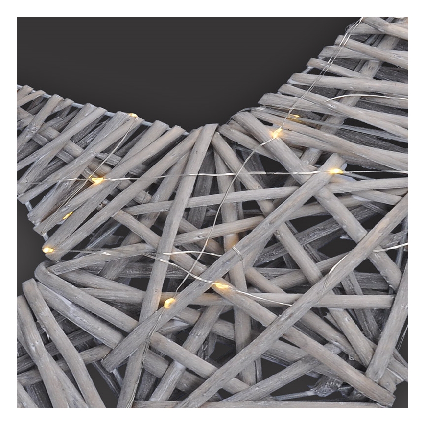 Decorazione natalizia LED LED/2xrattan AA