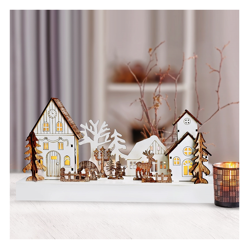 Decorazione natalizia LED LED/2xAA bianco caldo