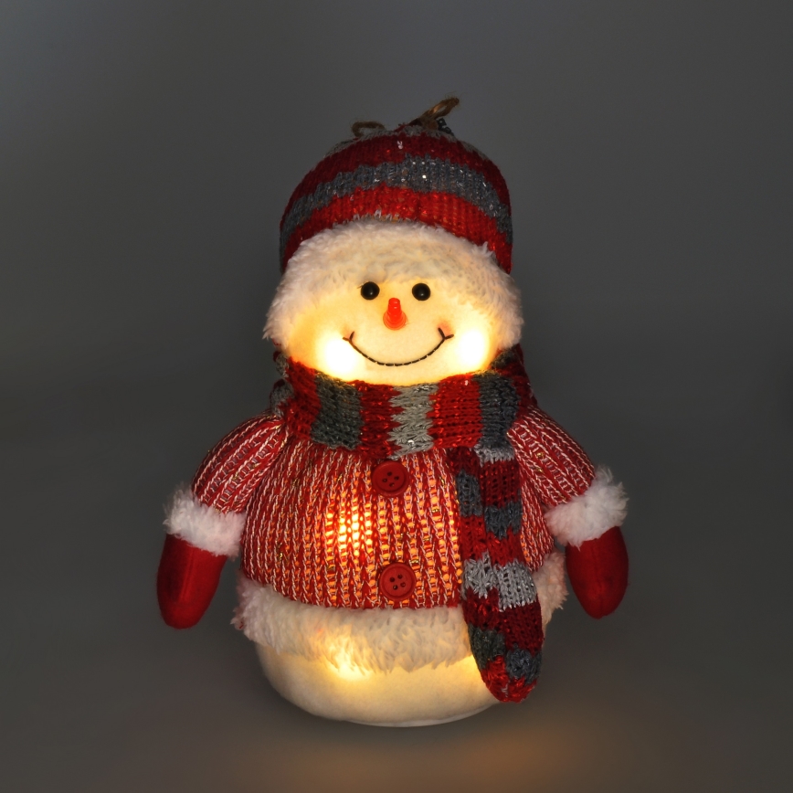 Decorazione natalizia LED LED/3xAA pupazzo di neve