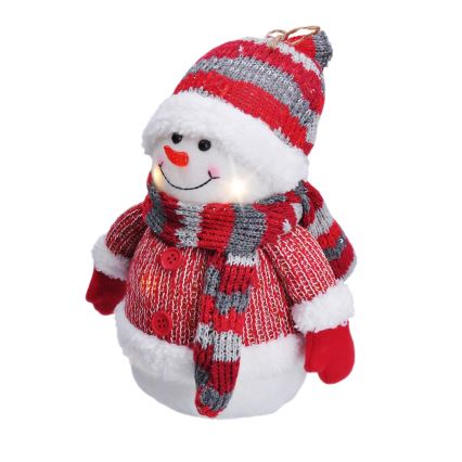 Decorazione natalizia LED LED/3xAA pupazzo di neve