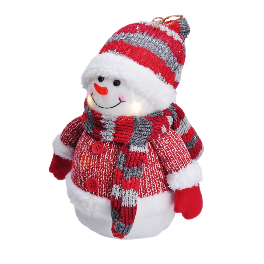 Decorazione natalizia LED LED/3xAA pupazzo di neve