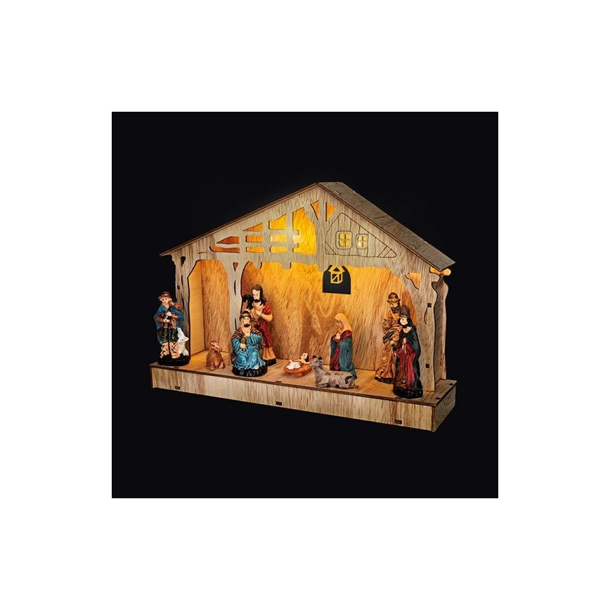 Decorazione natalizia LED LED/2xAA betlém