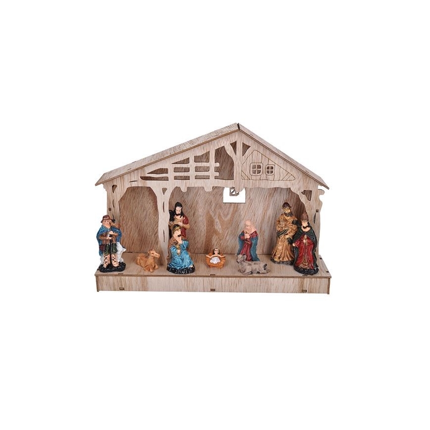 LED-Weihnachtsdekoration LED/2xAA Krippe