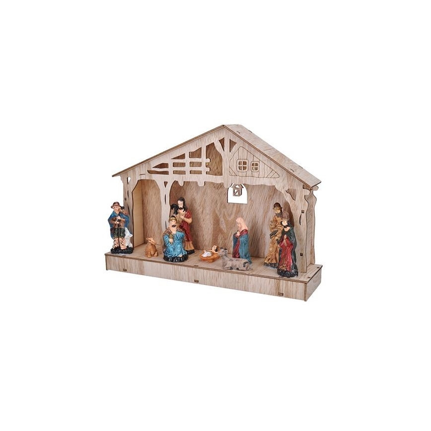 LED-Weihnachtsdekoration LED/2xAA Krippe