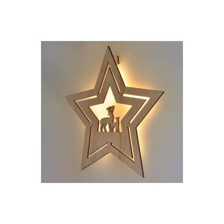 Decorazione natalizia LED LED/2xAA stella
