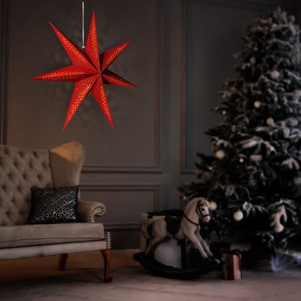 Decorazione natalizia a LED a forma di stella, 60 cm, 2xAA