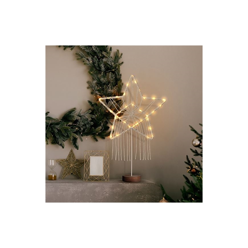 Decorazione natalizia LED LED/2xAAA stella