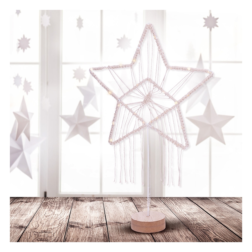 Decorazione natalizia LED LED/2xAAA stella