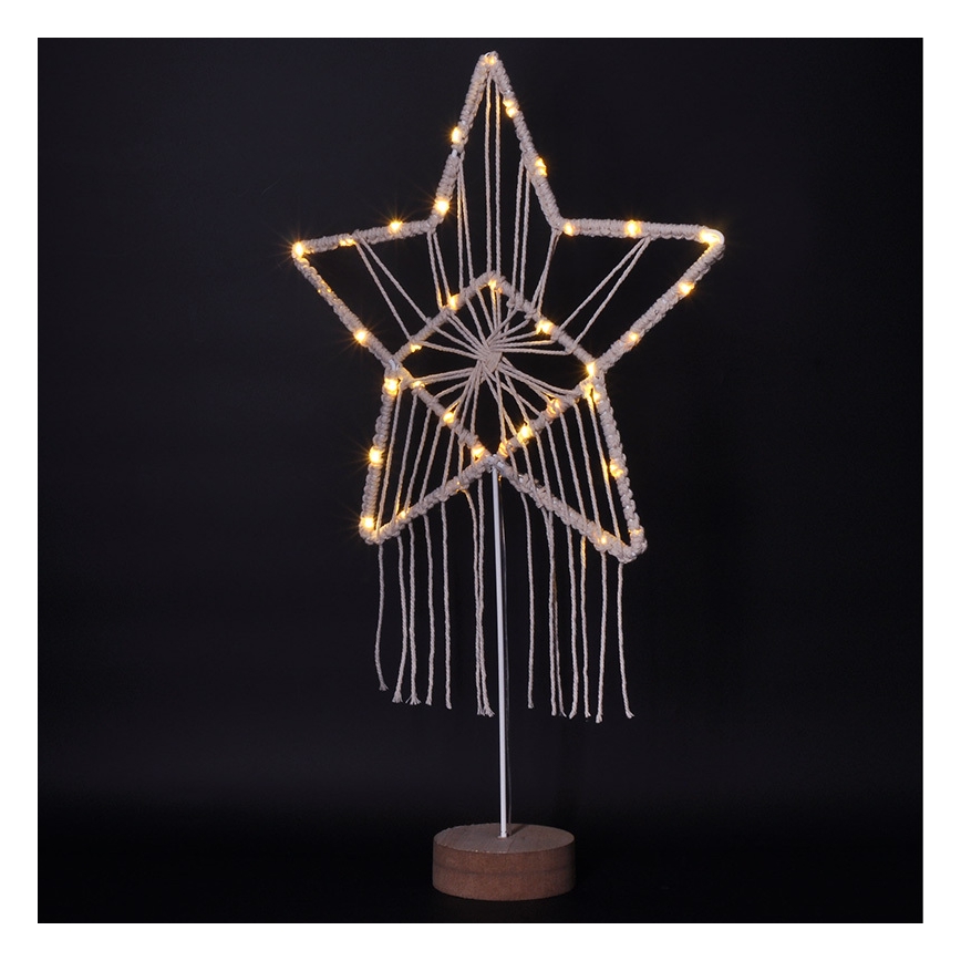 Decorazione natalizia LED LED/2xAAA stella