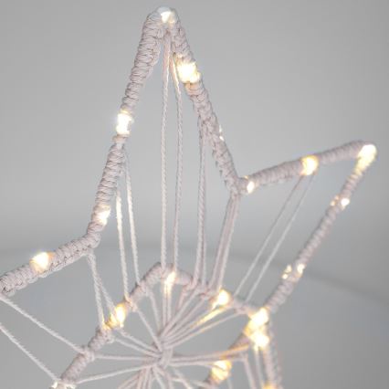 Decorazione natalizia LED LED/2xAAA stella