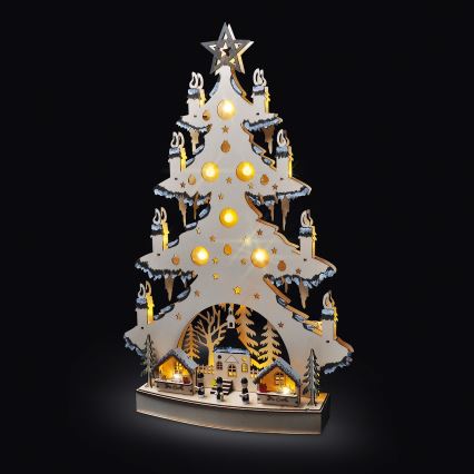 Decorazione natalizia LED LED/2xAA/bianco caldo albero