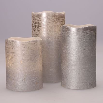 3er-Set LED-Kerzen LED/3xAAA warmweiß