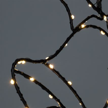 Decorazione natalizia LED da esterno 100x LED/3x AA IP44 bianco caldo campanelle