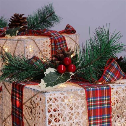 Set 3x LED Weihnachtsgeschenk 48xLED/3,6W/230V IP44 warmweiß