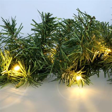 LED-Außen-Weihnachtsdekoration Girlande 80xLED/3xAA 500 cm IP44