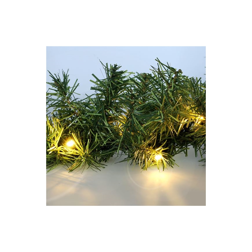 LED-Außen-Weihnachtsdekoration Girlande 80xLED/3xAA 500 cm IP44