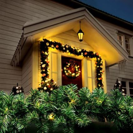 LED-Außen-Weihnachtsgirlande 112 LEDs / 3,6 W / 230 V / 700 cm / IP44