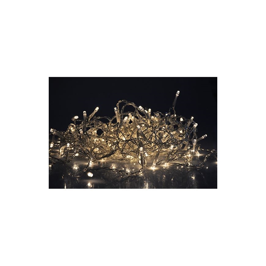 LED-Weihnachtslichtervorhang für Außenbereiche 120xLED/8 Funktionen 9m IP44 warmweiß