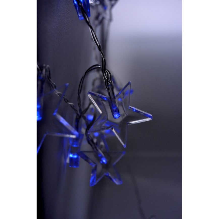 Catena di Natale LED 10xLED/2xAA 2,5m blu
