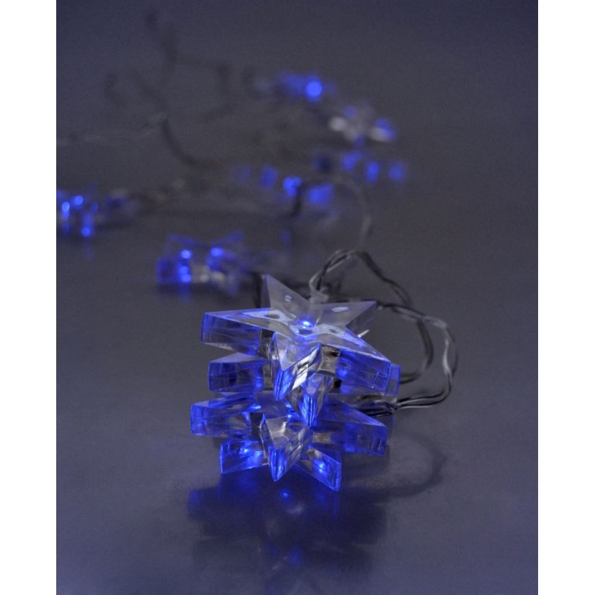 LED-Lichterkette 10xLED/2xAA 2,5m blau