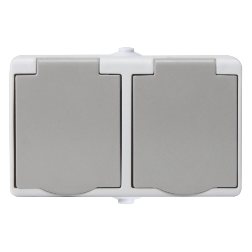 Double prise pour environnement humide IP54