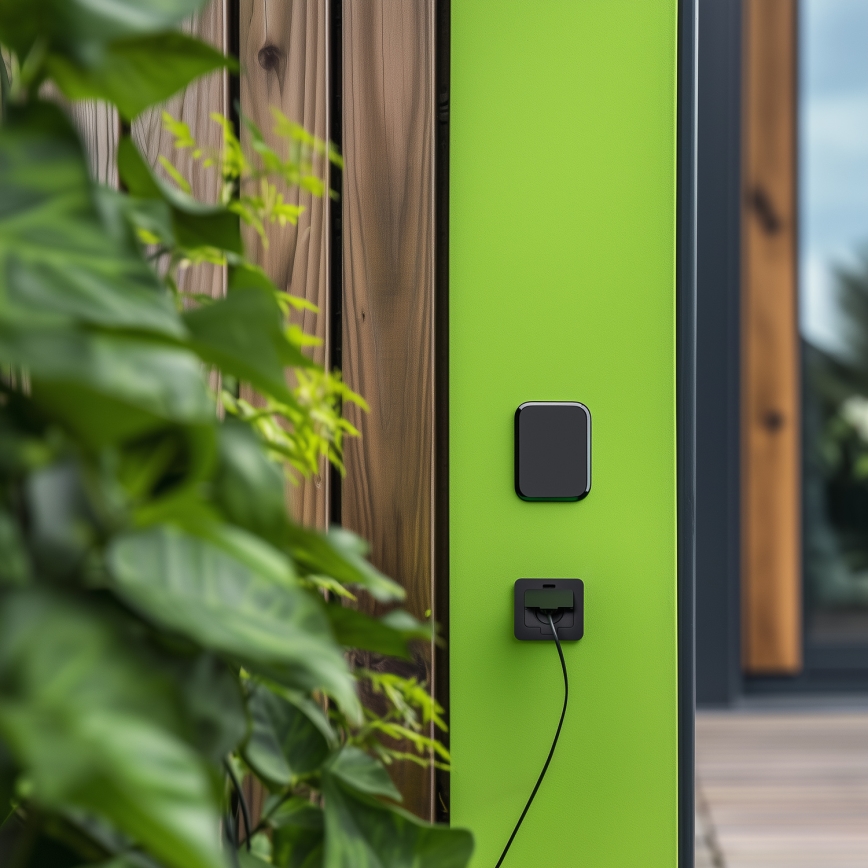 Bodeneinbau-Steckdose für den Außenbereich IP55 schwarz rechteckig