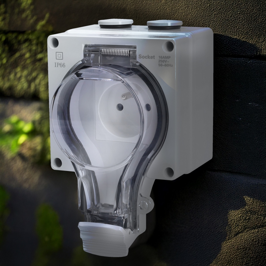 Prise pour environnements humides 230V/16A IP66