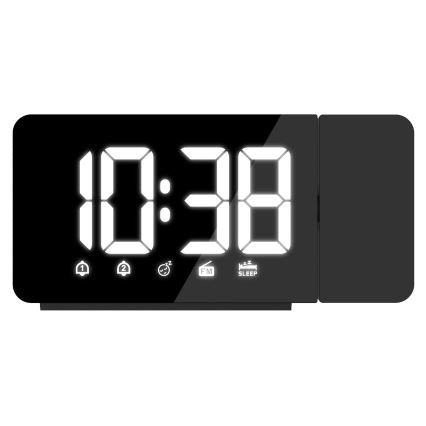 Radiosveglia con display LED e proiettore 1xCR2032/5V