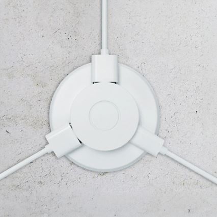 Integrato USB caricatore USB A+C bianco