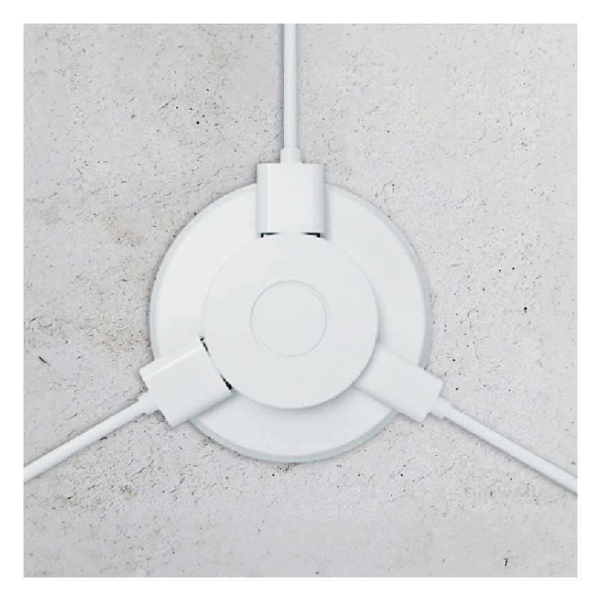 Integrato USB caricatore USB A+C bianco