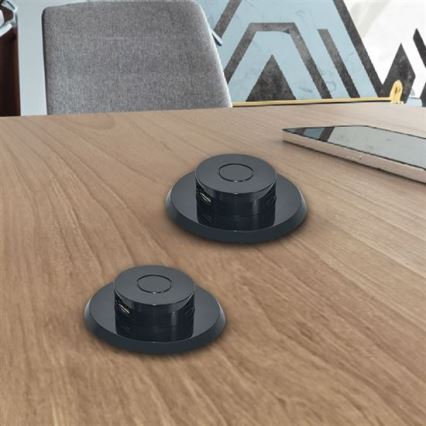 Integrato USB caricatore USB A+C nero