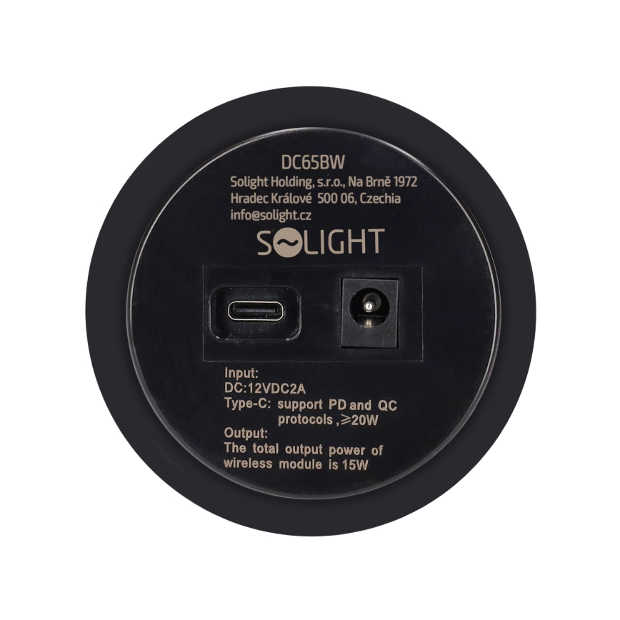 Chargeur sans fil intégré noir