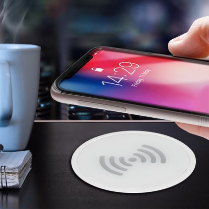 Chargeur sans fil intégré blanc