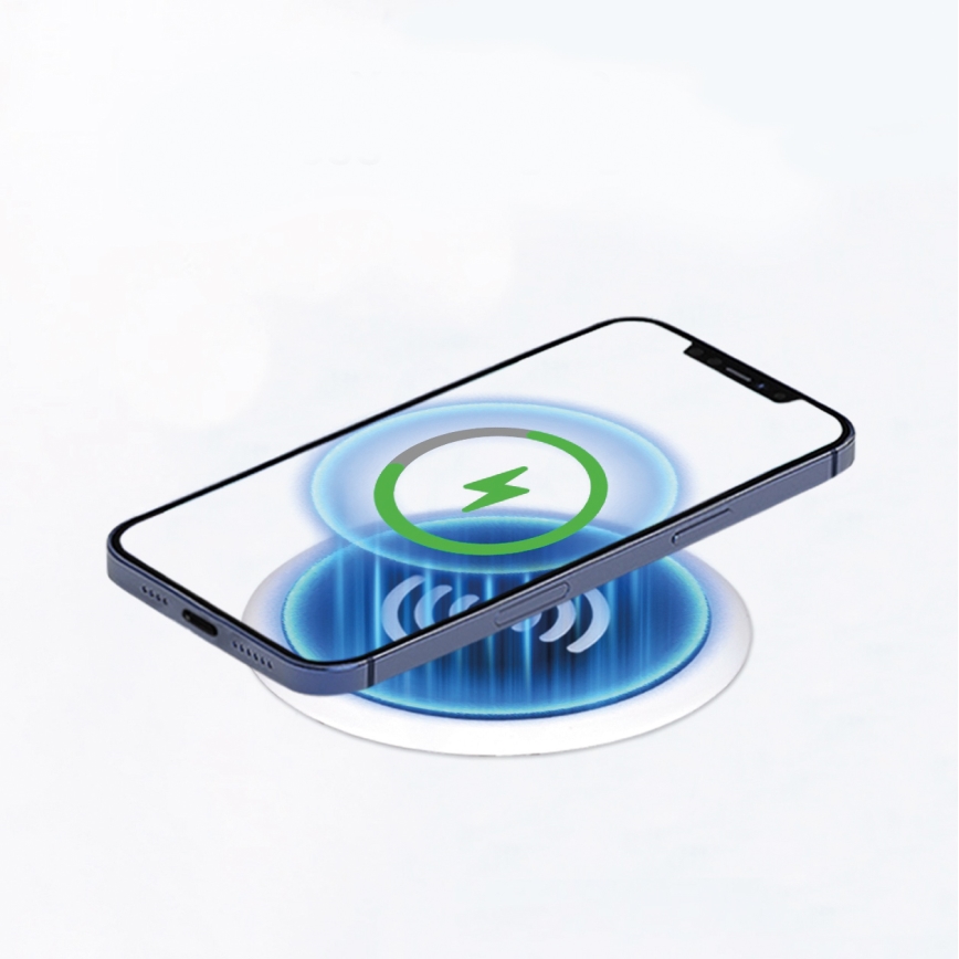 Chargeur sans fil intégré blanc