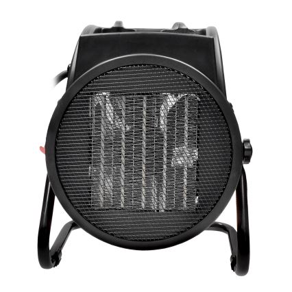 Ventilateur sur pied avec un élément chauffant en céramique 3000W/230V noir