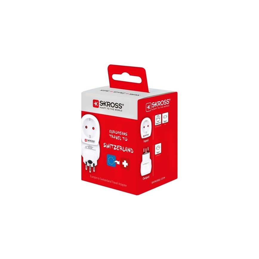Adaptateur de voyage pour la Suisse 230V