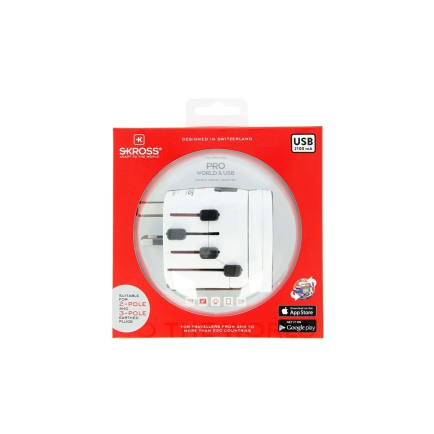 Adaptateur de voyage universel pour le monde entier 230V + port USB