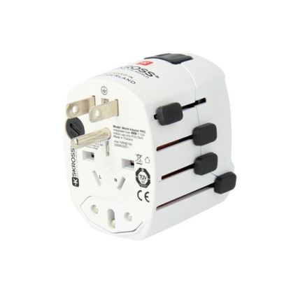 Universal-Reiseadapter für die ganze Welt 230V + USB-Anschluss
