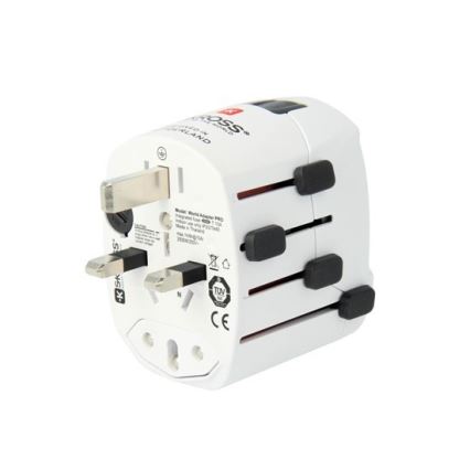 Universal-Reiseadapter für die ganze Welt 230V + USB-Anschluss