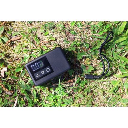 Compressore tascabile digitale 500 mAh 5V nero