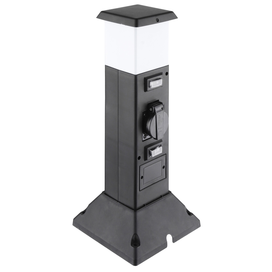 Lampada da esterno con 2 prese 1xE14/15W/230V IP44 nero