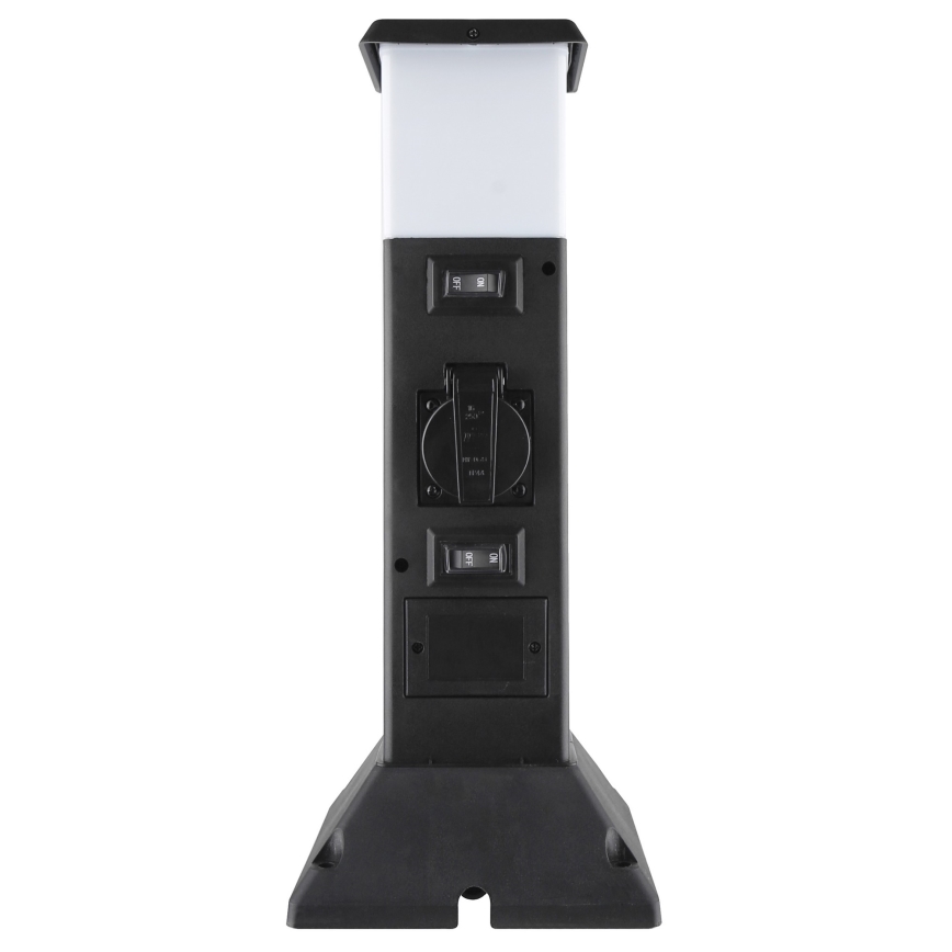 Lampada da esterno con 2 prese 1xE14/15W/230V IP44 nero