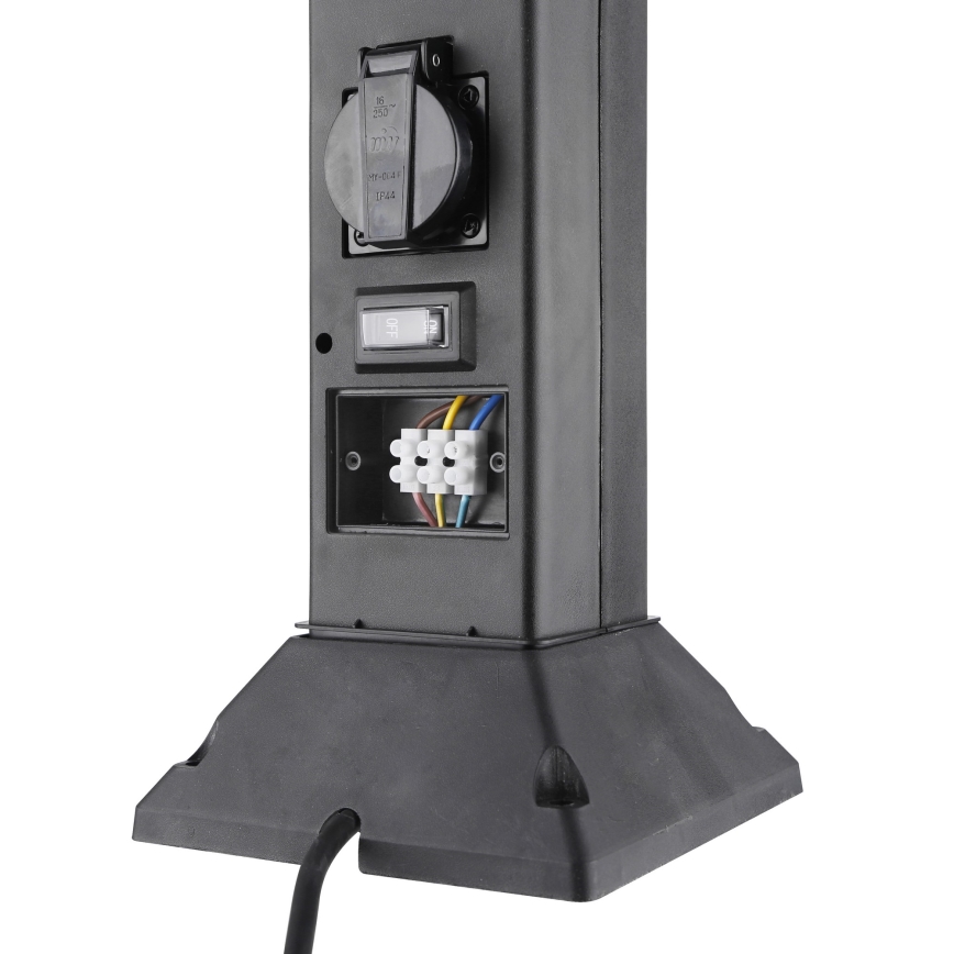 Lampada da esterno con 2 prese 1xE14/15W/230V IP44 nero