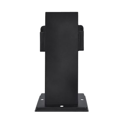 Multipresa verticale da esterno 2Z 230V IP44 nero quadrato