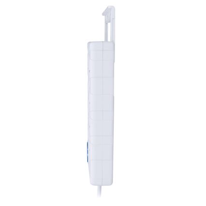 Rallonge avec interrupteur 8Z Type E + 1xUSB-A + 1xUSB-C 2m blanche