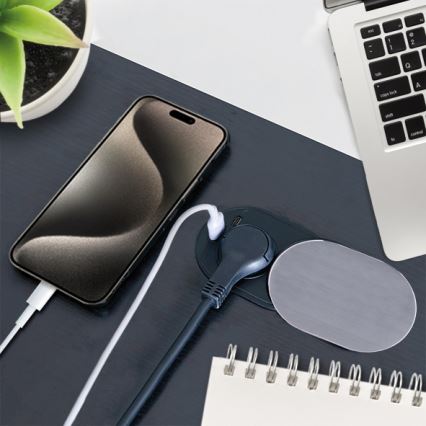 Prise encastrée 1Z + USB A+C